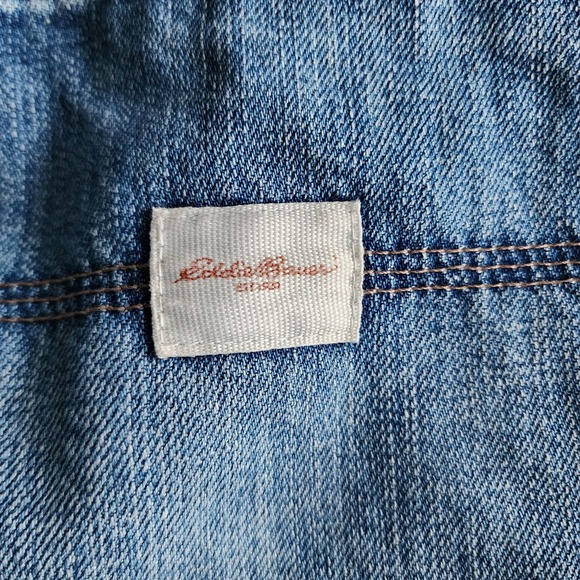 Vintage Eddie Bauer Carpenter Jeans Mens 29W 26L Denim Relaxed Straight Leg Blue - Picture 7 of 16